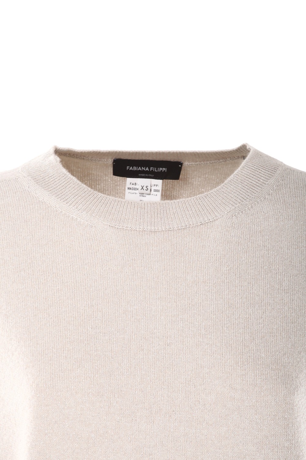 shop FABIANA FILIPPI  Pull: Fabiana Filippi maglia in misto cashmere con lurex.
Dettagli in filo diamantato lucido.
Filato di platino.
Filo diamantato.
Composizione:  56% lana vergine – 19% viscosa – 11% seta - 8% cashmere - 6% poliestere.
Made in Italy.. MAD224F519-L065-1259 number 2524003